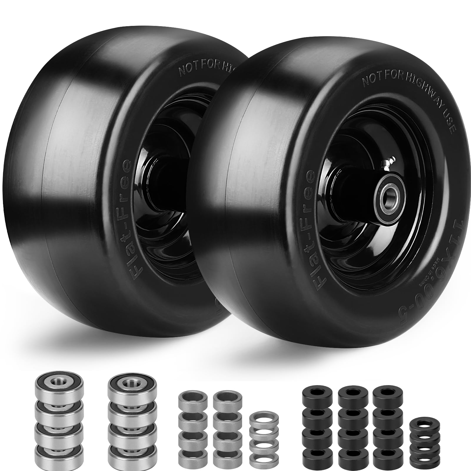 RIHYTAC front view of wheel assembly showing ready-to-install design and durability