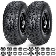 RIHYTAC front view of 11x4.00-5 assembly showing full wheel and rim durability