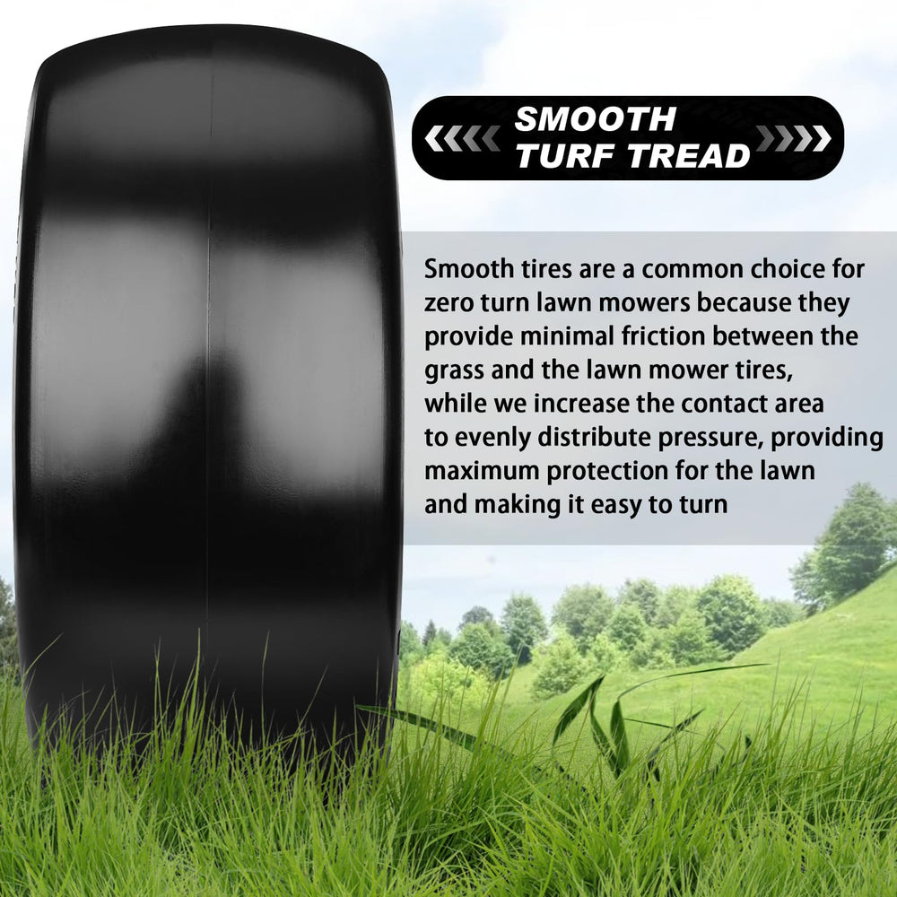 RIHYTAC wheel installed on a zero-turn mower delivering puncture-proof convenience