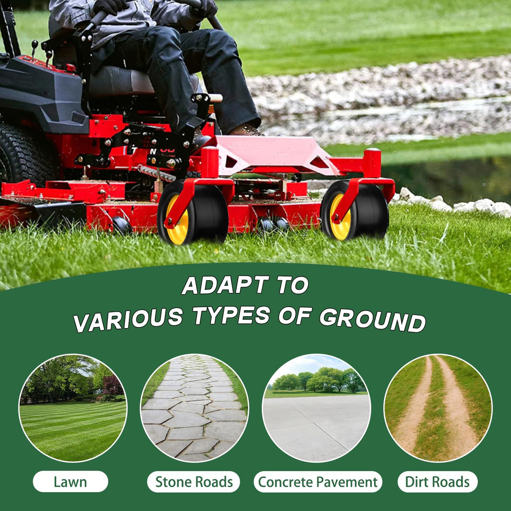 RIHYTAC installed on zero-turn mower demonstrating maintenance-free operation