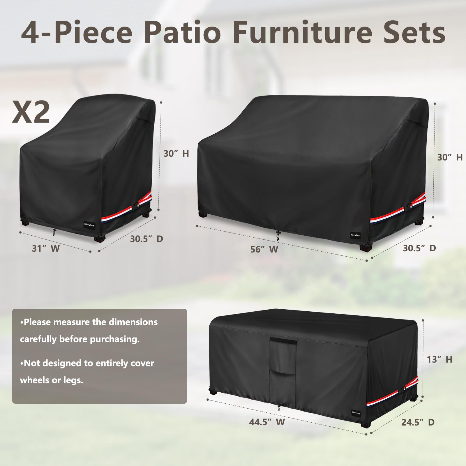 Rileytee close-up of 600D fabric texture highlighting durable waterproof protection