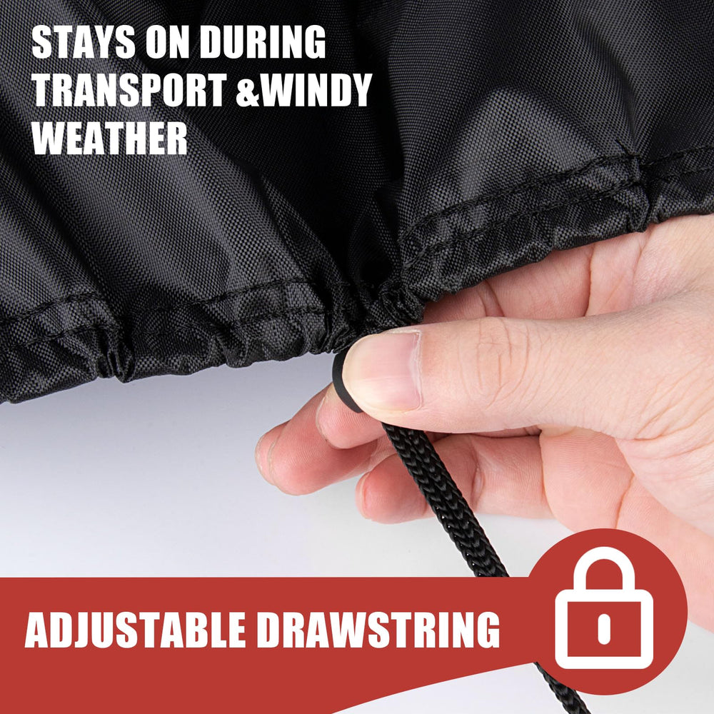 Rilime detailed 500D fabric texture close-up highlighting durable waterproof finish