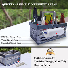 Rilltowpe closeup divider detail highlights adjustable partitions for secure storage