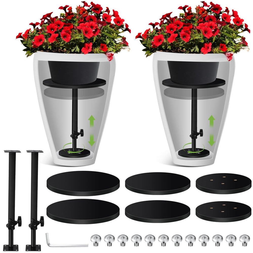 rimcereal front view of metal planter insert showing stable support and neat finish