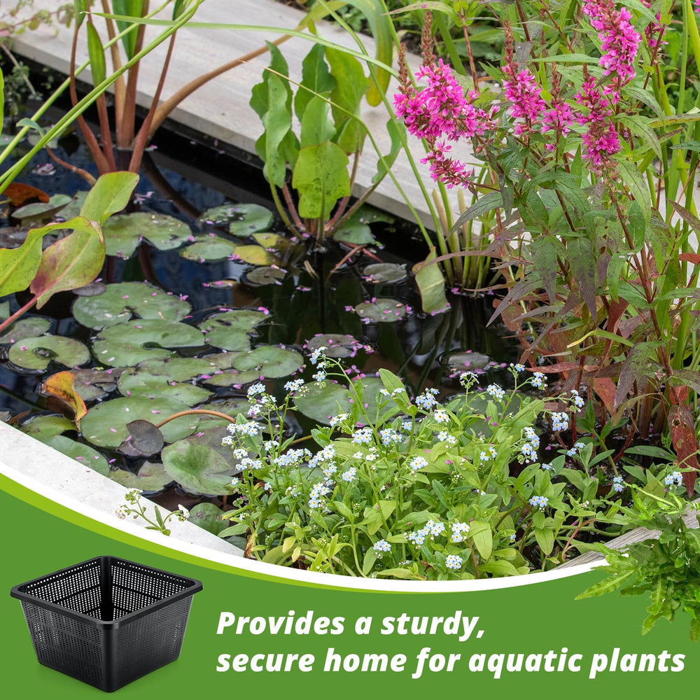RimCereal basket filled with gravel and soil showing easy planting and tidy appearance