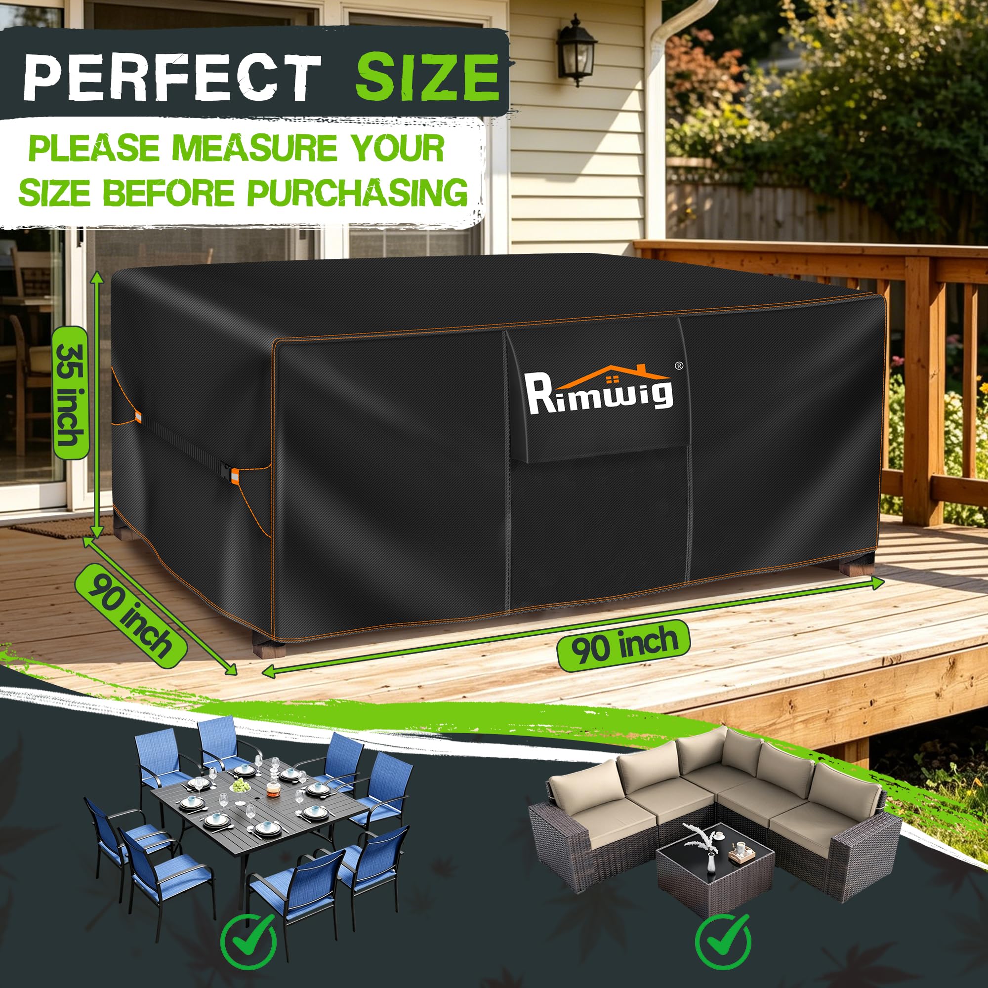 Rimwig PVC-coated underside close-up improves waterproofing performance