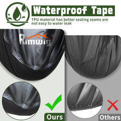 Rimwig vent detail preventing moisture buildup to keep furniture dry