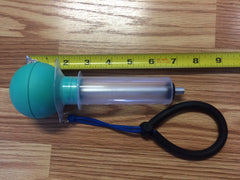 Generic Rinehart extended inlet tube reaching into deep crevice for targeted suction