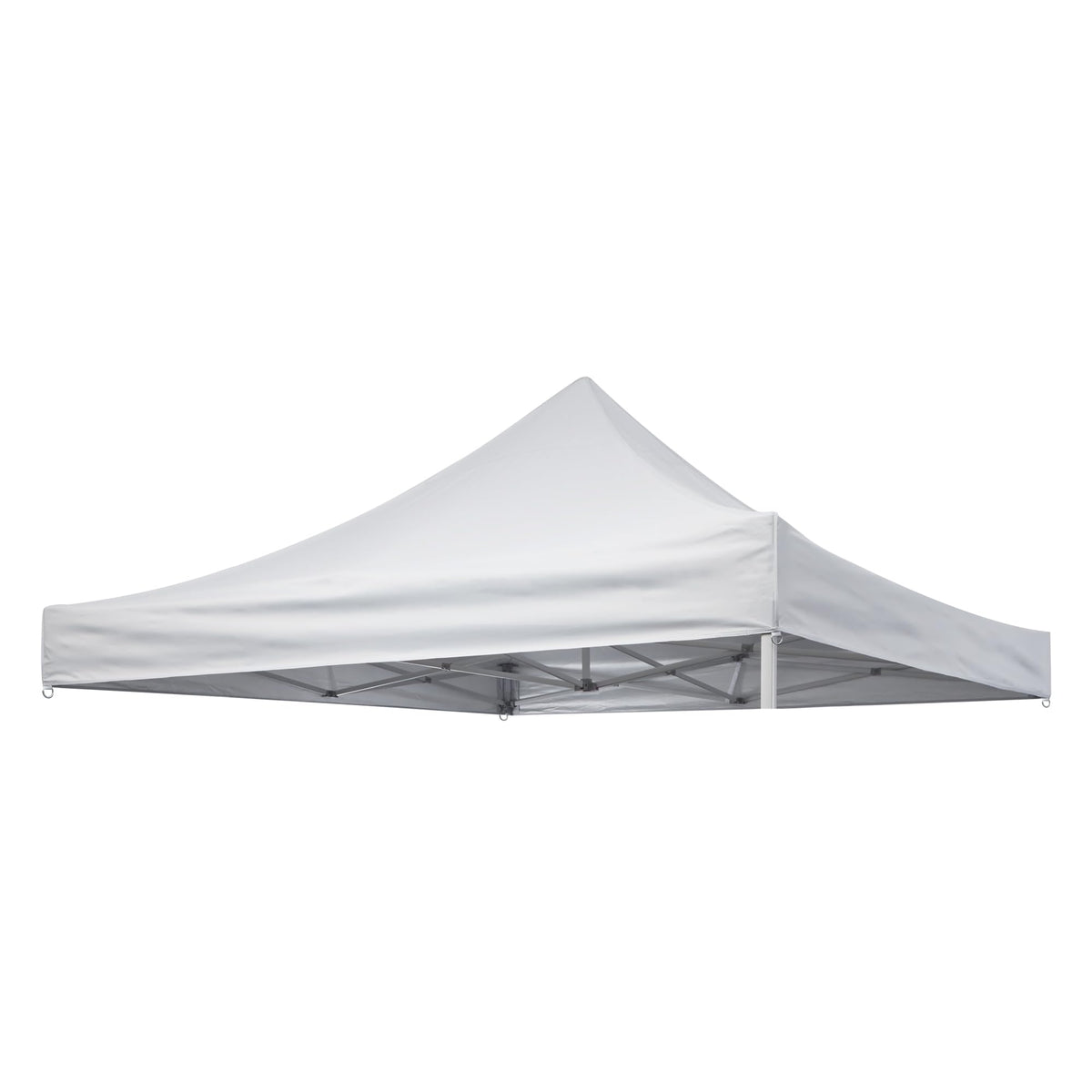Rinling front view top showing clean silver-white canopy and shade benefit