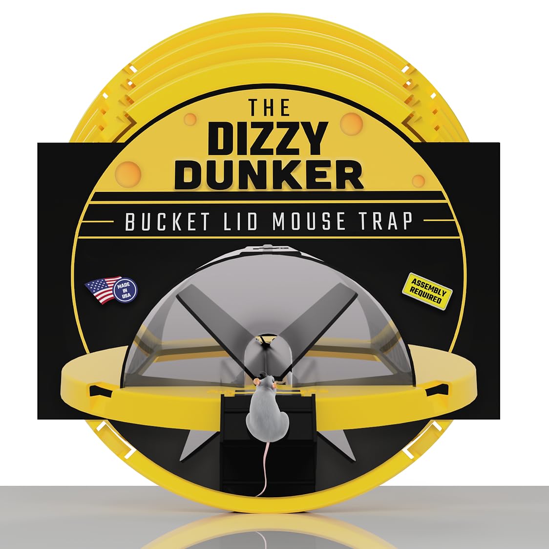 RinneTraps Dizzy Dunker front view showing lid and clean design benefit