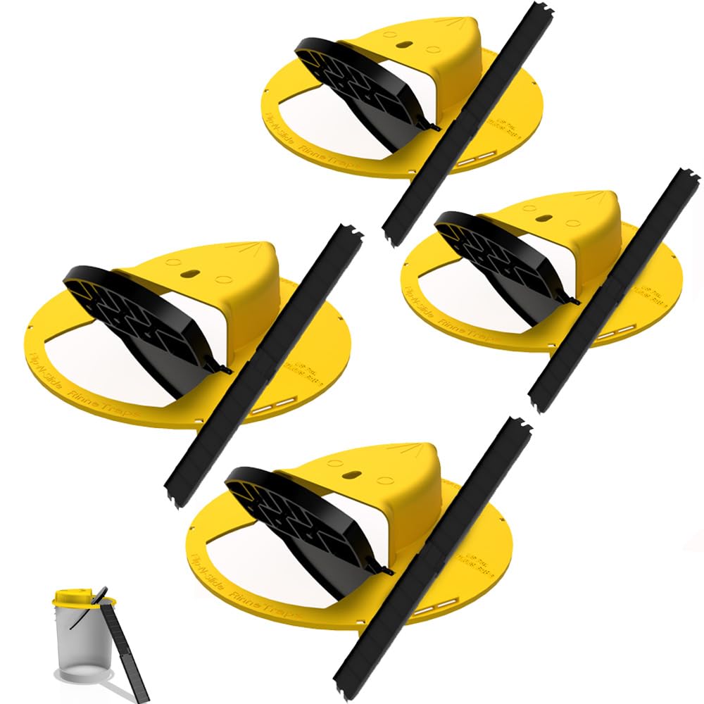 RinneTraps front view of 4-pack Flip N Slide lids showing packaging and size benefit