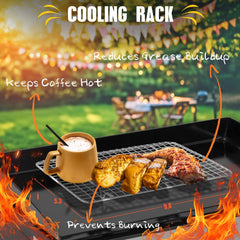 RINPIR melting dome over burger on griddle demonstrating even melting and heat retention