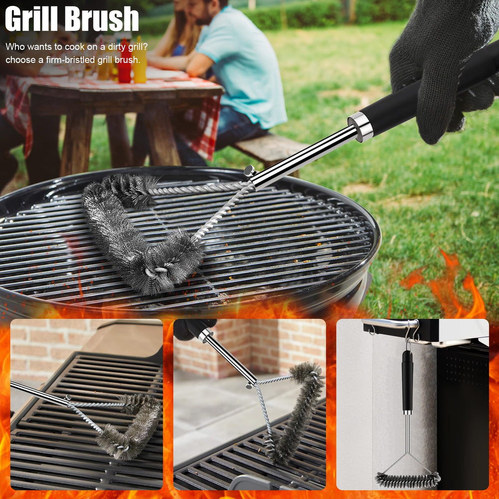 RINPIR spatula and locking tongs close-up showing sturdy stainless-steel durability