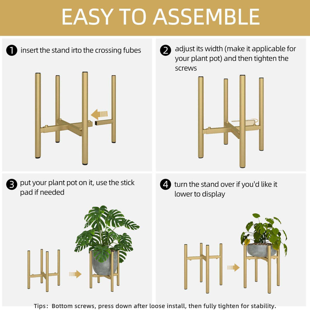 Rioneta gold stand next to chair showing scale and how it fits in a room