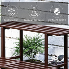 Rioneta side profile showing staggered shelves benefit optimal plant light access