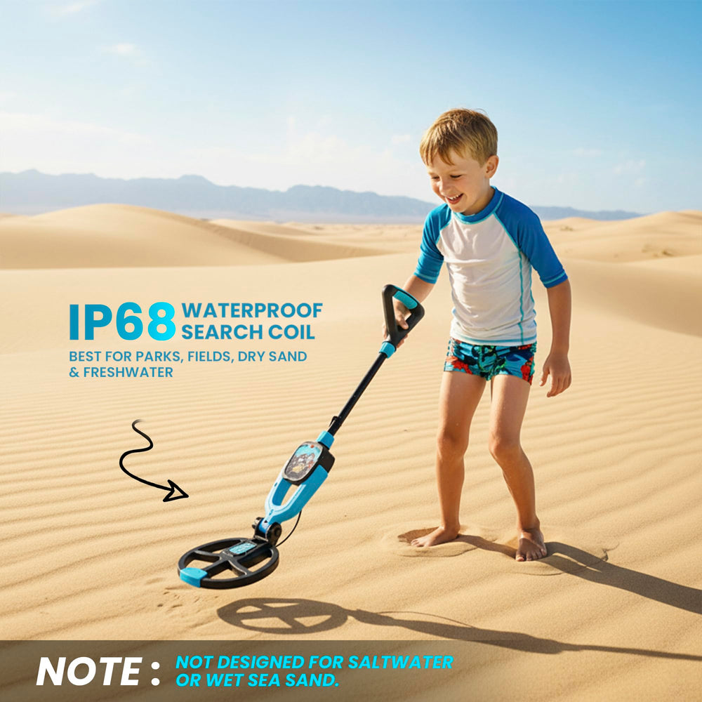 RIPTIC shovel and rake tools included to dig and uncover treasures