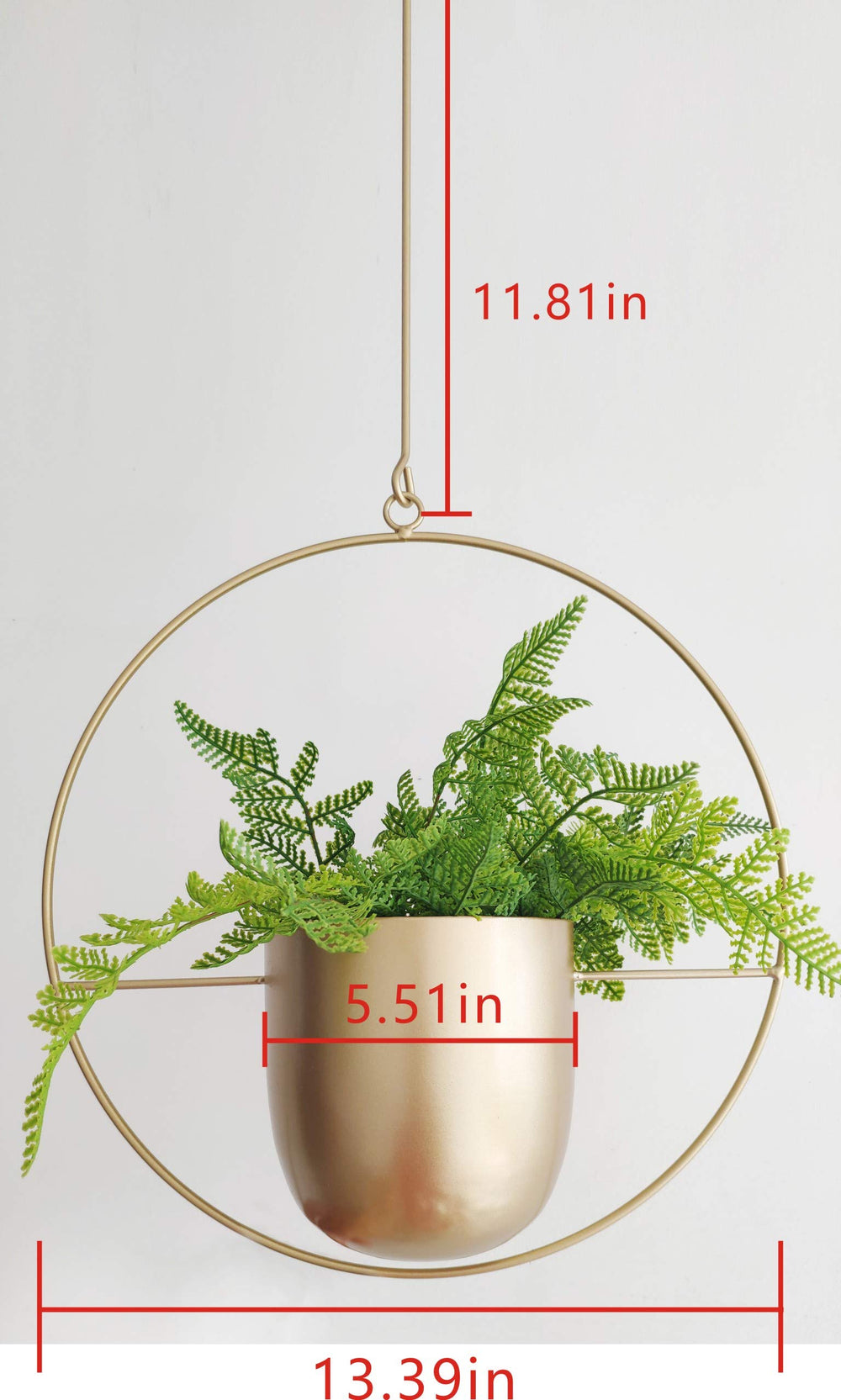 RISEON planter styled in living room to add warm mid-century boho accent