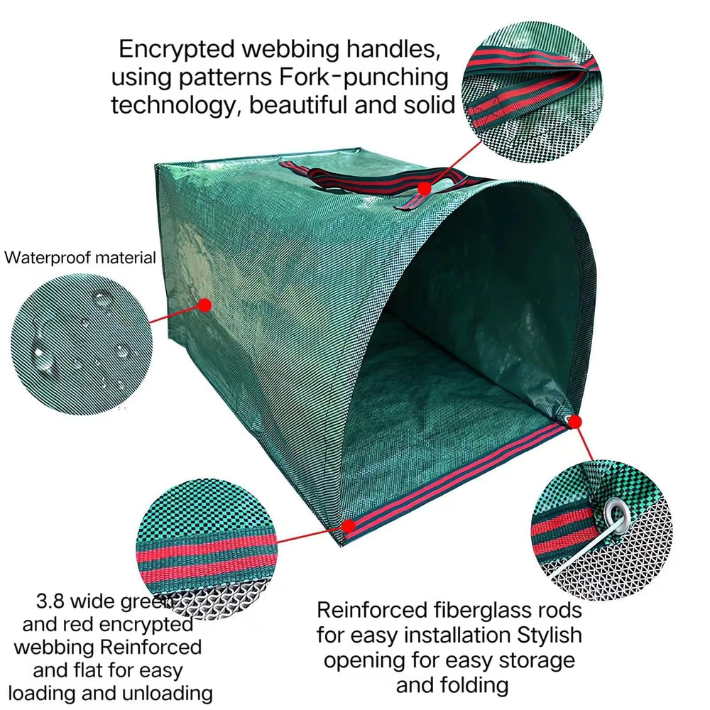 RISETEX folded collapsed bag for compact storage and space saving