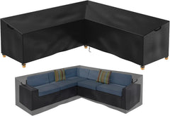 Riuog front view of cover fitting a V-shaped sectional protecting cushions