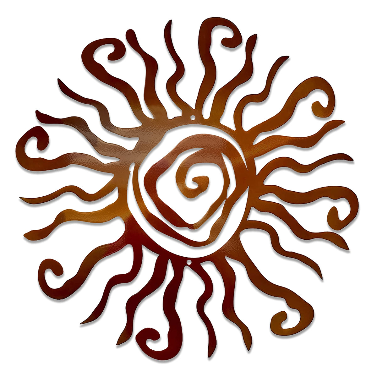 Riverside Designs front view of Wacky Sun showing bold silhouette and instant focal benefit