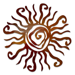 Riverside Designs front view of Wacky Sun showing bold silhouette and instant focal benefit