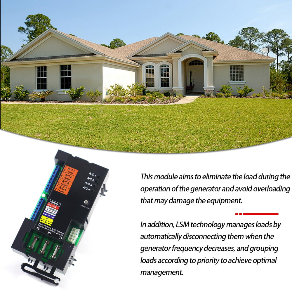 RJSPHH installed inside a Generac ATS demonstrating restored transfer switch operation