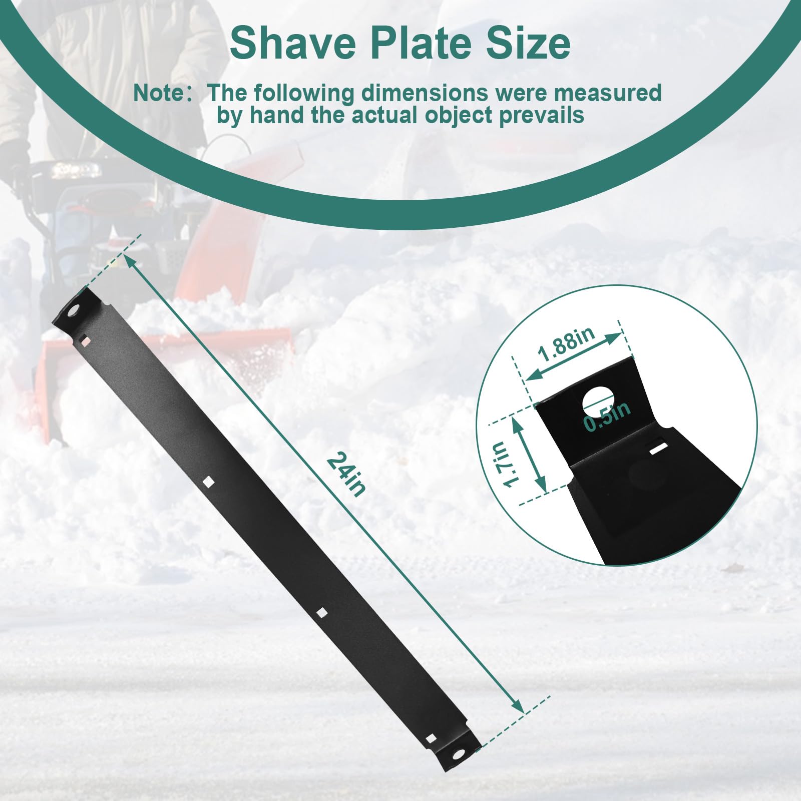RKJFHIUR close-up of shave plate edge showing sharp uniform cutting surface for pavement