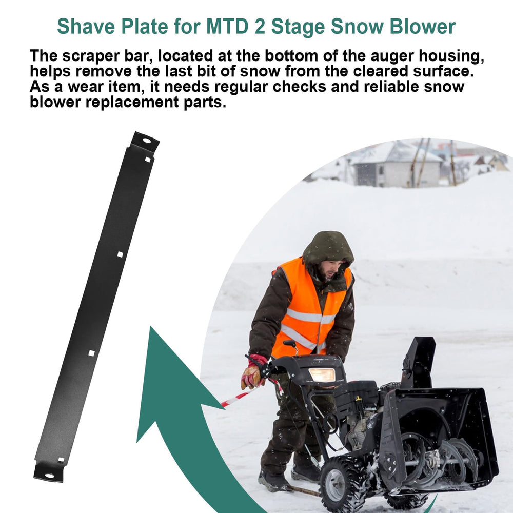 RKJFHIUR packaged shave plate with label illustrating ready-to-install, OEM-compatible part