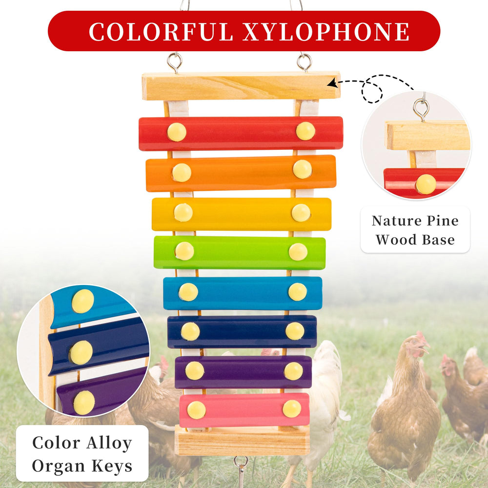 RLRICH wooden xylophone close-up showing textured keys and entertaining sound