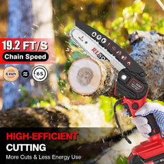 RLSOO chain and 6-inch bar close-up highlighting hardened steel durability