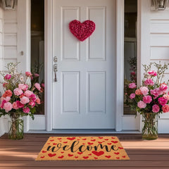 Rmeosye mat beside shoe showing 17x30 size fit for most doors