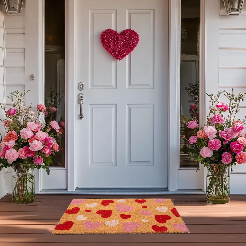 Rmeosye mat beside shoes showing 17x30 inch door coverage