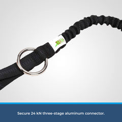 RNA Raider close-up of built-in bungee cord showing stretch control benefit