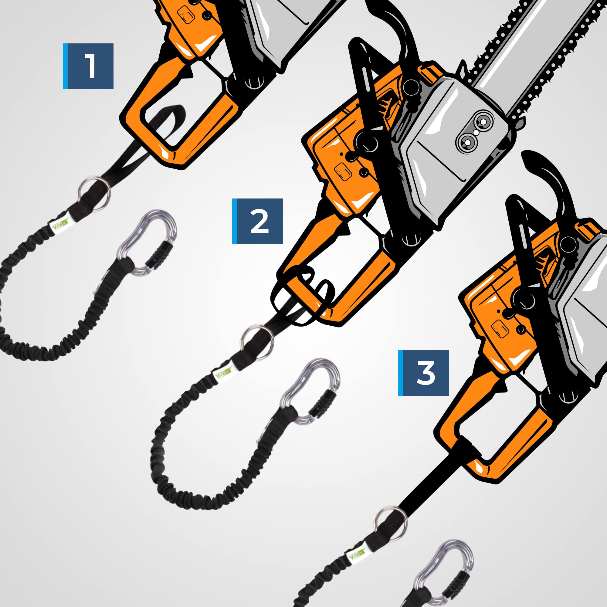 RNA Raider loop end wrapped around tool anchoring point for reliable retention
