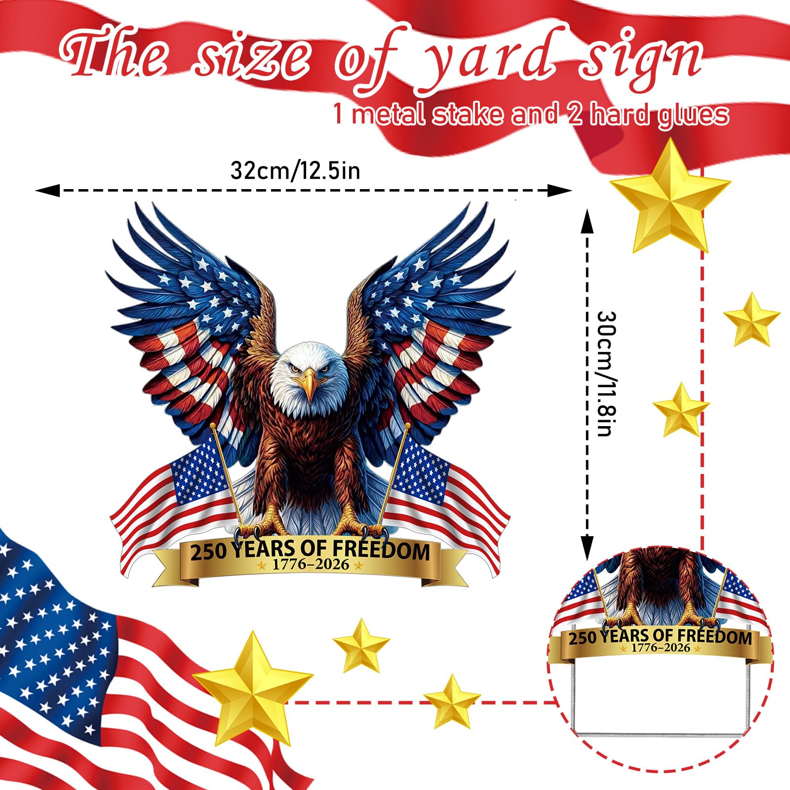Rngmsi close-up of eagle and flag print delivering vivid, weather-resistant detail