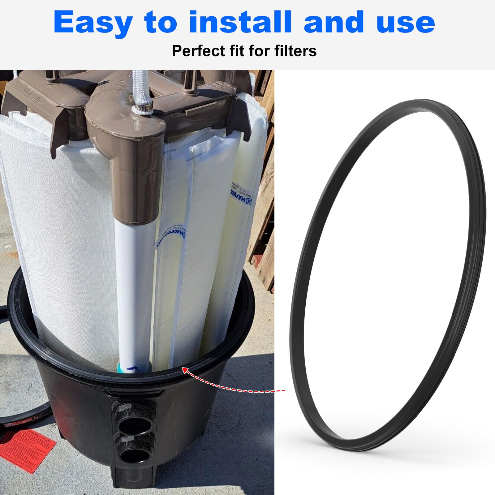 RO6G gasket stretched slightly to show flexible elastomer resisting tears