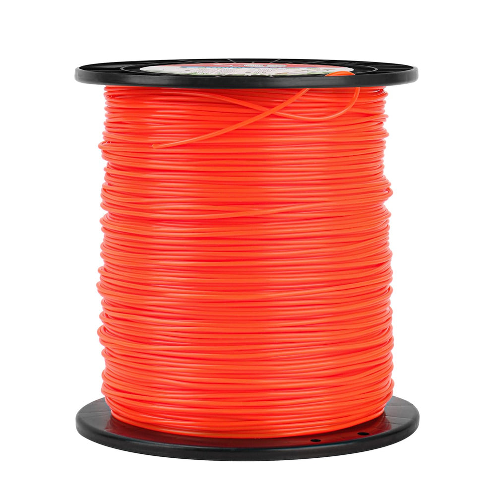 RO6G spool front view showing 1427 ft red line and clear benefit of large quantity