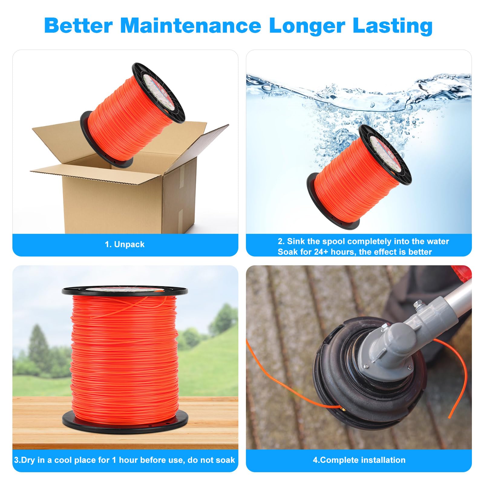 RO6G stored spool in garage showing compact storage and readiness benefit