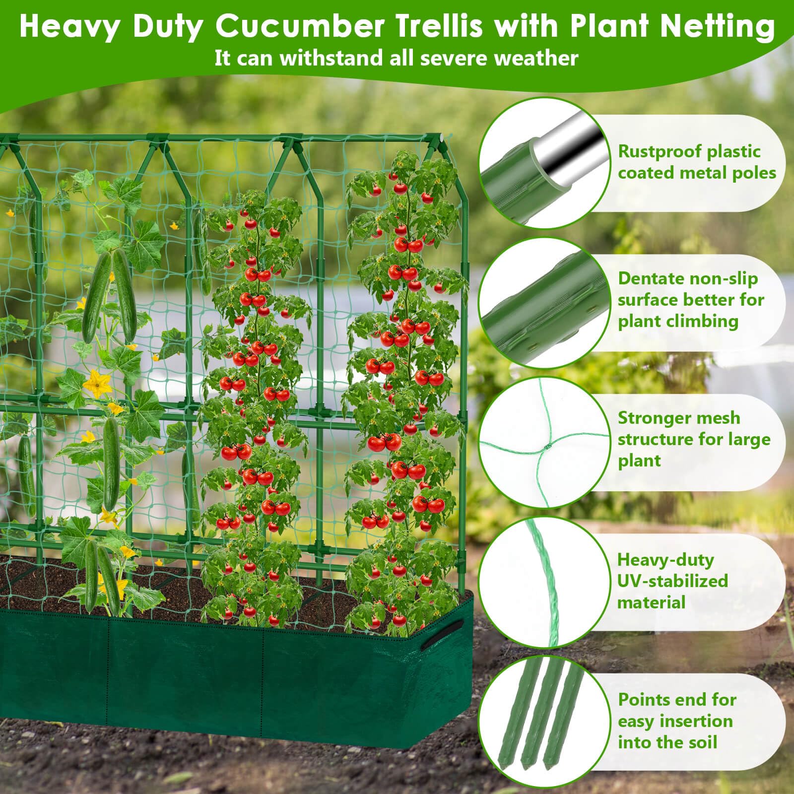 ROADPLUM plant clips and ties close-up showing easy vine training and neat maintenance