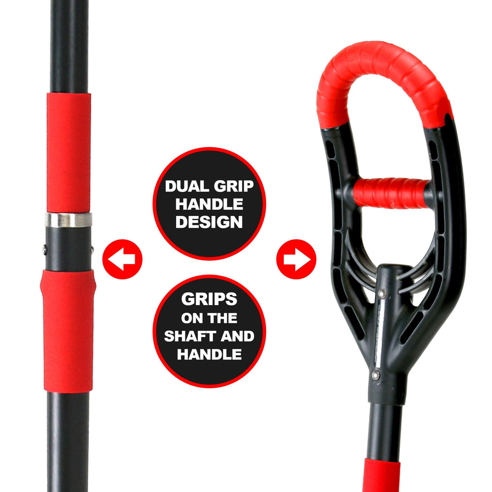 Roamwild full-length profile of spade, reinforced fibreglass shaft for strength