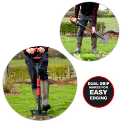 Roamwild close-up of dual AIR light grip handle improving leverage and comfort