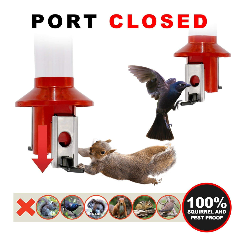 Roamwild spring-loaded ports close-up illustrating selective access benefit