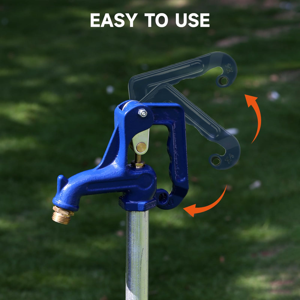 Roastove hydrant head installed in garden showing restored outdoor water access