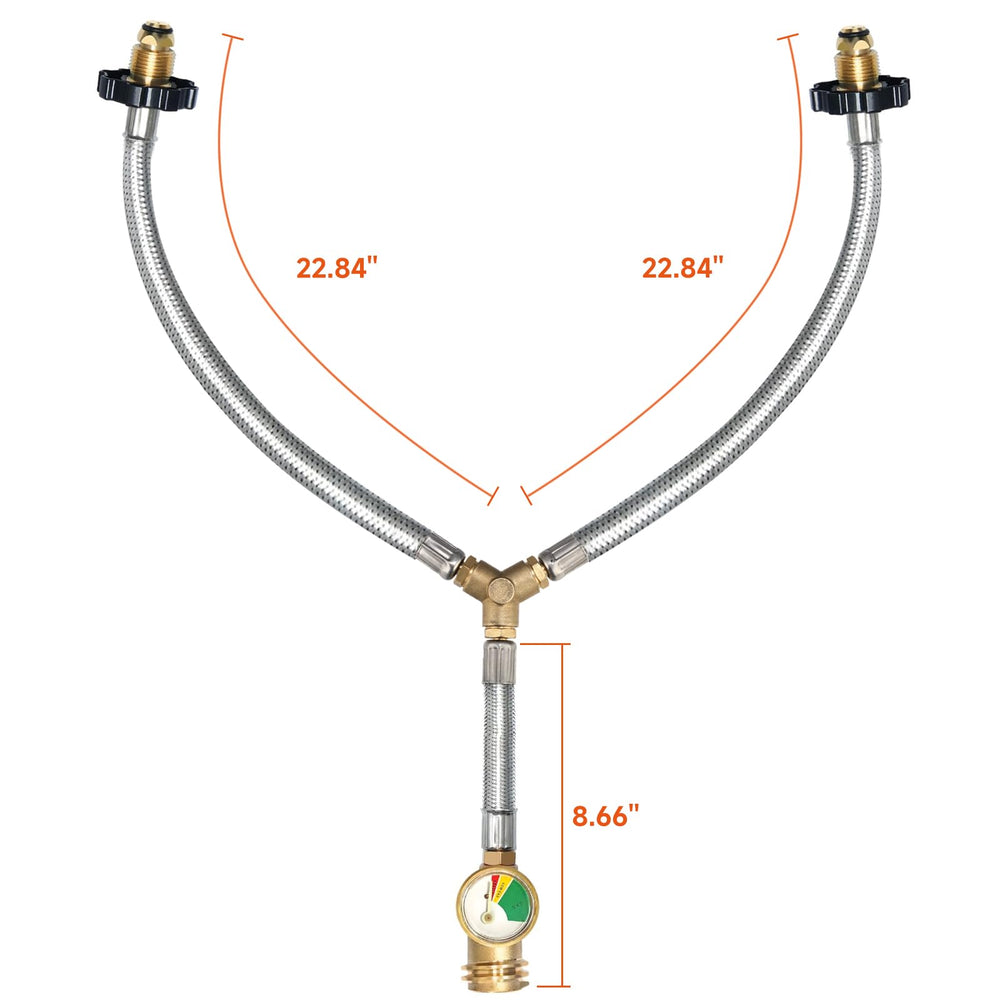 Roastove stainless braided hose texture resisting abrasion and kinks for long life