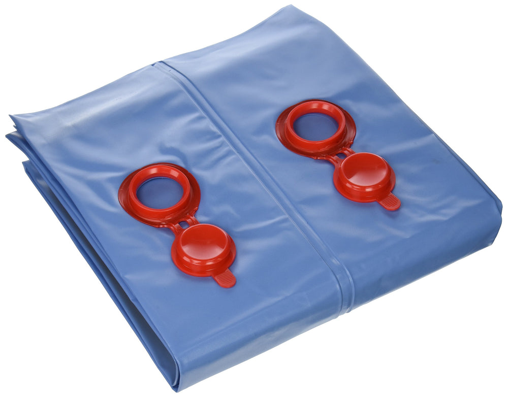 Robelle 8 ft. blue water tube front view showing durable vinyl and secure valve