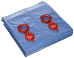 Robelle 8 ft. blue water tube front view showing durable vinyl and secure valve