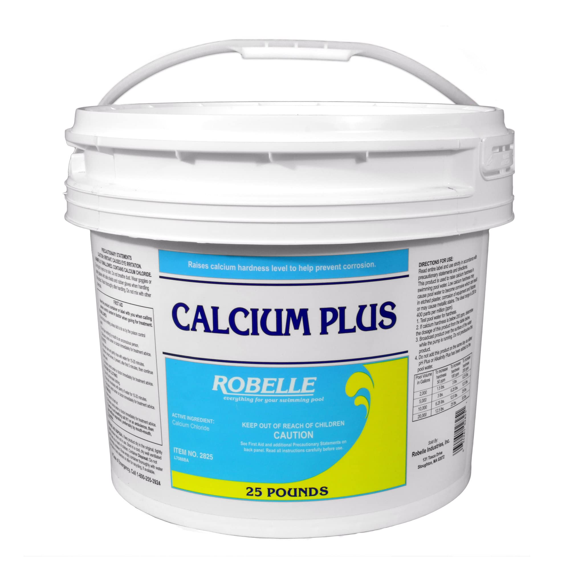 Robelle front package 25 lb showing product label and features, aids easy identification
