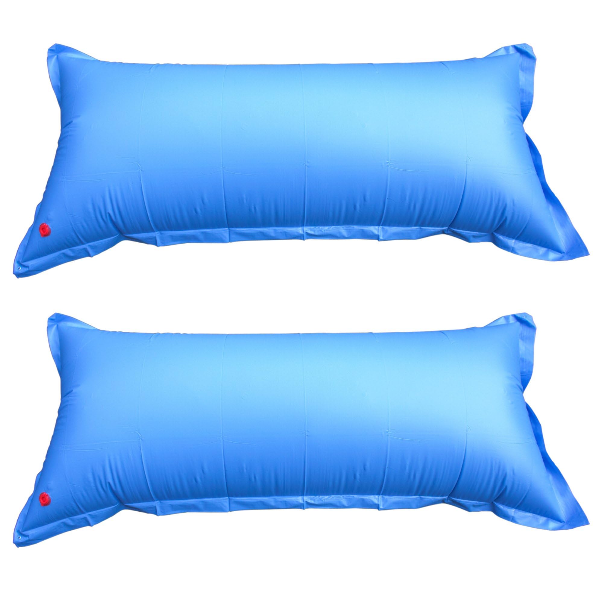 Robelle front view of 4x8 pool pillow pack showing size and durable protection