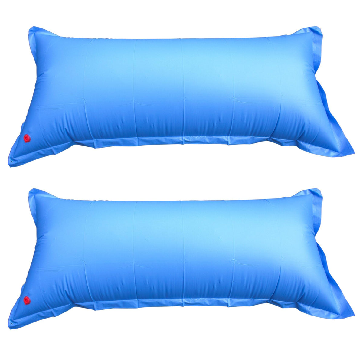 Robelle front view of 4x8 pool pillow pack showing size and durable protection