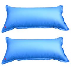 Robelle front view of 4x8 pool pillow pack showing size and durable protection